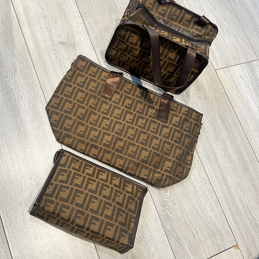 3 piece set brown