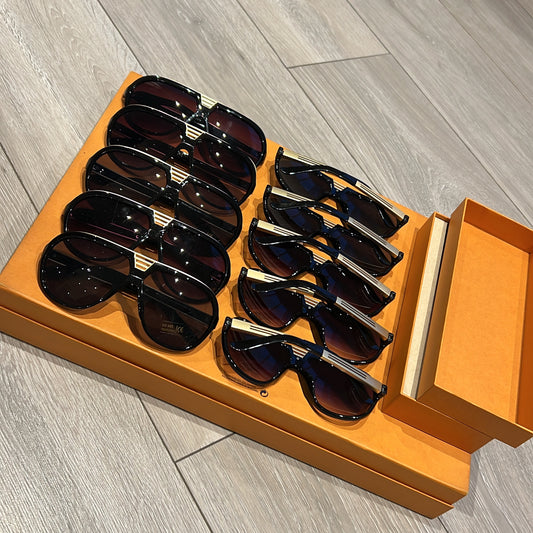 Black and gold viral sunglasses
